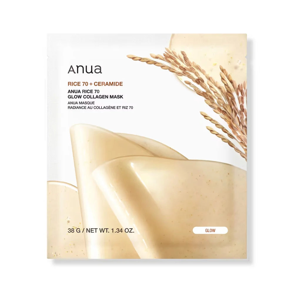 Anua Rice 70+ Glow Collagen Mask