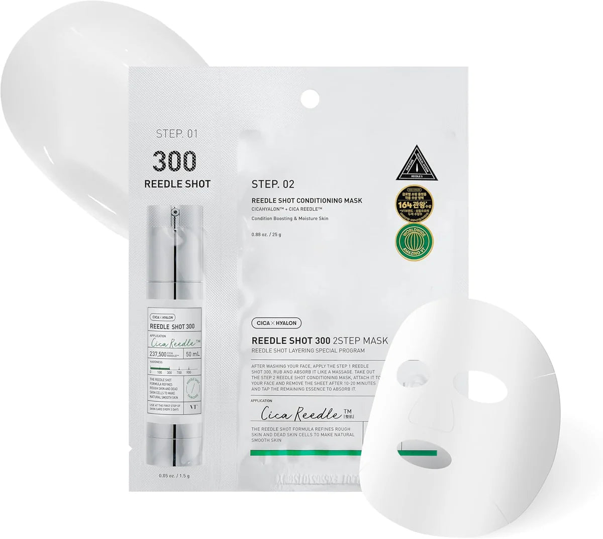 VT Cosmetics Mild Reedle Shot 300 2-Step Mask